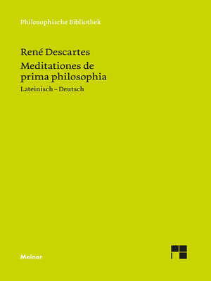 cover image of Meditationes de prima philosophia